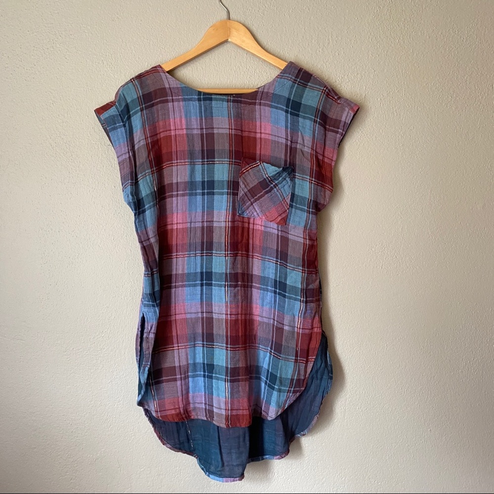 Anthro plaid/gold tunic